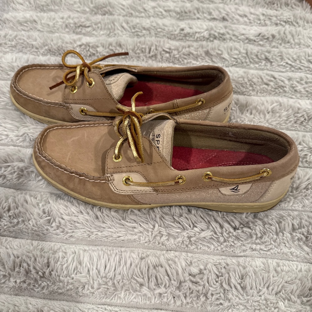 ⭐️ Sperry Topsider | Women’s Angelfish Glitter Loafer Boat Shoe ⭐️